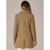 INSPIRE CHIC Women's Regular Fit Notched Lapel Long Sleeve Buttoned Classic Coat - 4 of 4