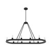 Hunter Fans 16" Saddlewood Chandelier Natural Iron Ceiling Light - 10 Bulbs, Modern Industrial Design, Dimmable, Dry Rated - 2 of 4