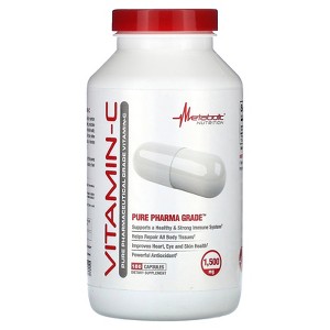 Metabolic Nutrition Vitamin-C, 1,500 mg, 180 Capsules (750 mg per Capsule) - 1 of 2