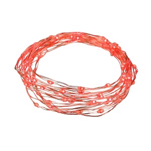 Northlight Micro Fairy Christmas Lights - LED Red - 16' Copper Wire - 100ct - 1 of 4