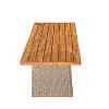 Christopher Knight Home Tori Outdoor Acacia Wood Dining Table with Handwoven Rattan Legs - 4 of 4