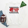 Simply Sage Market Women's Checkered Game Day Gildan Sweatshirt - 2 of 2
