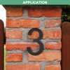 Unique Bargains Durable Acrylic Waterproof 3D Floating Appearance House Numbers 1 Pc - 4 of 4