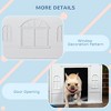 Gulches Plastic Dog House, Water Resistant Puppy Shelter Indoor Outdoor with Door, Easy to Assemble, for Medium and Small Dogs, Blue - 4 of 4