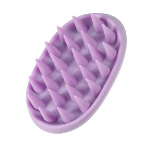 Unique Bargains Travel Size Silicone Scalp Massager Hair Brushes 1 Pc - 1 of 4