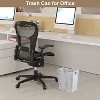 Aoibox Wood Trash Can, Farmhouse Wastebasket Bin for Bathroom, Office, Bedroom, Living Room, Small Square Rustic Garbage Container - 3 of 4