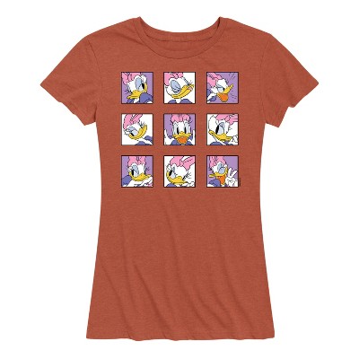 Women's - Disney - Daisy Emotions Grid Short Sleeve Graphic T-Shirt