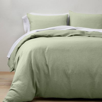 King Linen Duvet Sham Set Sage Green, Light Olive Green Bed Sheets Target