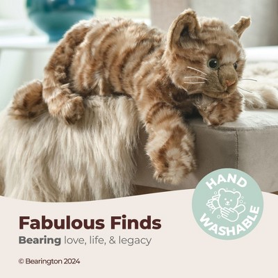 Louie Ultra-Soft Brown Tabby Cat Plush Toy, 15 Inch