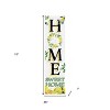 HomeRoots 10" Green White And Yellow Solid Wood Home Sweet Home Porch Sign - 3 of 4