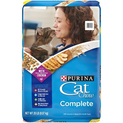 Purina Cat Chow Complete Chicken Flavor Dry Cat Food 20lbs Target