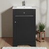 20-Inch Bathroom Vanity with Sink, Freestanding Cabinet with Soft-Close Door, Adjustable Shelf, and Ceramic Basin,Storage Vanity - 3 of 4