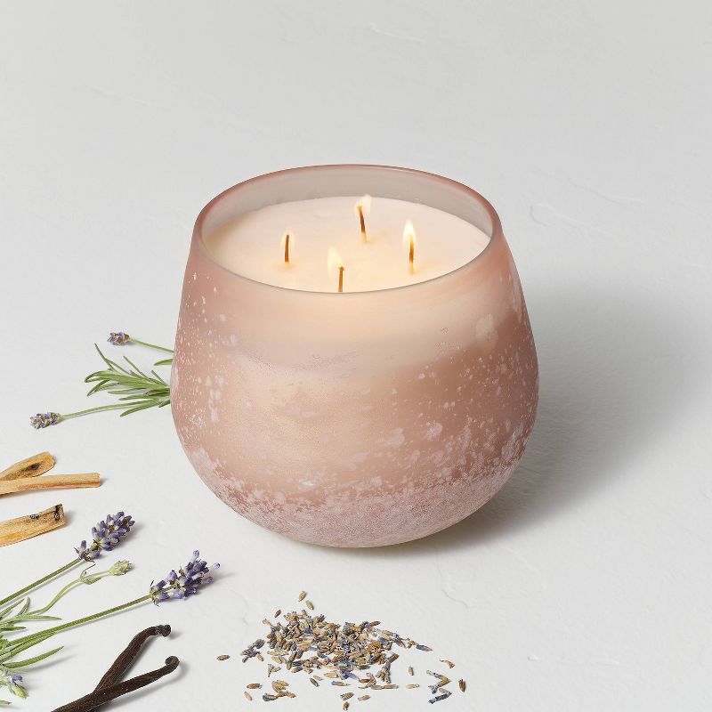 Reflection Fashion Salted Glass Wellness Jar Candle Pink - Casaluna™, 2 of 4