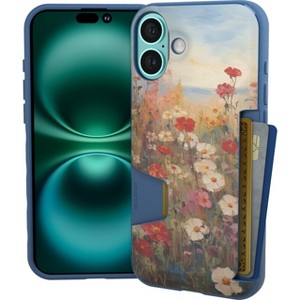 Smartish iPhone 16 Wallet Case - Wallet Slayer Vol 1 - Slim Grip Card Holder Cover - 1 of 4