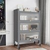 Fortune Candy 45.7'' Tall, 4 Tier Pantry Cabinet with 3 Door, Recyoled Metal - 3 of 4