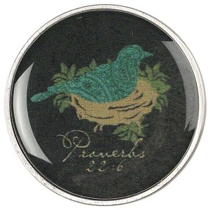 Mother's Love Bluebird Antiqued Silver-Plated Women's Brooch - 1 of 1