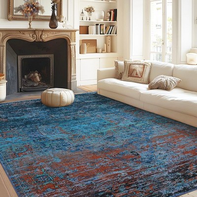5'x7' Modern Irregular Checkered Rug Ivory/multi - Threshold™ : Target