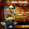 INFURNIC Popcorn Poppers Popcorn Machine with Cart 10 Oz Kettle Portable Movie Theater Popcorn Maker with Storage, Black, 20.87"*11.81"*51.18" - 3 of 4