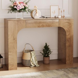 47 in Long Console Table with Drawer,Farmhouse Console Table, Narrow Sofa Table Behind The Couch,for Entrance, Living Room, Foyer, Bedroom - 1 of 4