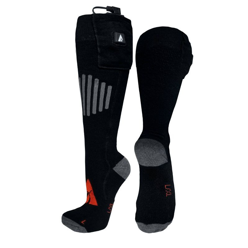 ActionHeat Wool 5V Battery Heated Socks - Black L/XL, 3 of 11