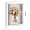 Americanflat 11x14 Shadow Box Frame in White with Soft Linen Back - Composite Wood with Shatter Resistant Glass for Wall and Tabletop - 2 of 4