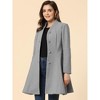 INSPIRE CHIC Women's Single Breasted Long Sleeve Mid-Long Winter Coat - 2 of 4