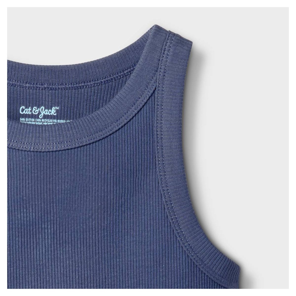 Girls' Ribbed Fitted Tank Top - Cat & Jack™ - thumbnail 6
