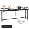 VECELO Narrow Console Table with Charging Station & Power Outlet - 2 of 4