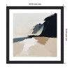 Kate and Laurel Framed Art Coastal Sand Modern Abstract Landscape II by The Creative Bunch Studio, 35x35, Oliver Black Narrow - 2 of 4