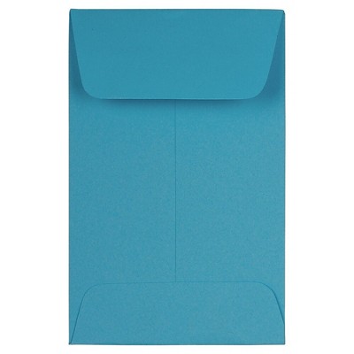 JAM Paper #1 Coin Business Colored Envelopes 2.25 x 3.5 Blue Recycled 352727818