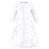 Hudson Baby Infant Girl Cotton Long-Sleeve Wearable Sleeping Bag, Sack, Blanket, Mixed Daisy - 4 of 4