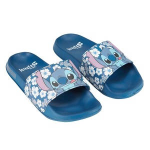 Ladies Lilo and Stitch Slides - Ladies Classic Lilo and Stitch Slide Sandals- Disney Lilo and Stitch Slip On Slides Shoes - 1 of 4