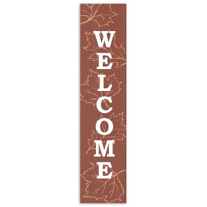 Creative Products Weclome Warm Leaves 10.5 x 47 Porch Leaner - 1 of 1