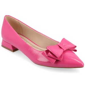 Journee Women's Ophelia Medium and Wide Width Dress Flats - 1 of 4