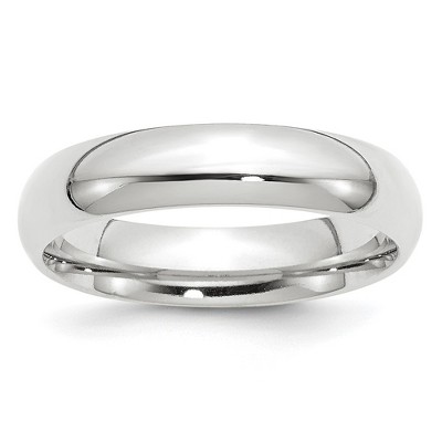 Black Bow Jewelry 2.5mm to 6mm Platinum Standard Weight Polished Domed Comfort Fit Band
