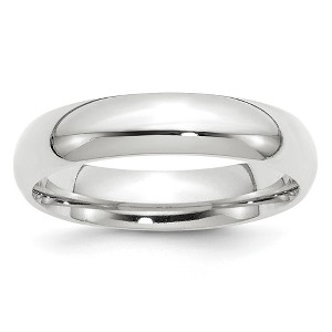 Black Bow Jewelry 2.5mm to 6mm Platinum Standard Weight Polished Domed Comfort Fit Band - 1 of 4