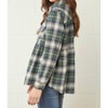 Women's Plaid Flannel Babydoll Top - entro - 3 of 4