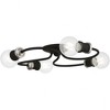 Livex Lighting Bromley 4 - Light Flush Mount in  Black/Brushed Nickel - 3 of 4