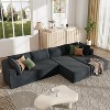NicBex Modern 106.5" Sectional Sofa Modular L Shape Sofa Couch with Free Combination for Living Room Apartment - 3 of 4