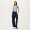 Anna-Kaci Active Women's Square Neck Ribbed Knit Cropped Tank Top with Wide Shoulder Straps - 3 of 4