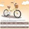 Safstar 18" Kid's Bike with Height-Adjustable Handlebar & Saddle, Handbrake & Coaster Brake, Detachable Training Wheel, Gift for 4-8 Years Old Kids - 2 of 4