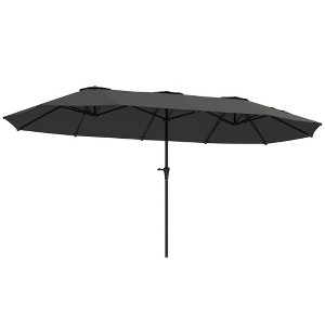 13 ft. Extra Large Patio Umbrella with Easy Crank Handle, Vents for Outdoor, Patio, UPF30+ - 1 of 4