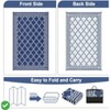 Waterproof Outdoor Rug for Patio 5x8/6x9 Reversible Plastic Straw Trellis Carpet, Modern Geometric Lattice Indoor/Outdoor - 3 of 4