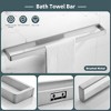 4-Piece Bathroom Hardware Set Brushed Nickel Towel Bar Set Premium Stainless Steel Bath Towel Holder Sets Towel Racks Wall Mounted - 2 of 4
