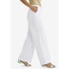 Jessica London Women's Plus Size Stretch Cotton Chino Wide-Leg Trouser - 4 of 4