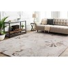 Hauteloom Ilfeld Athena Gray Floral Wool Rug - 2 of 4
