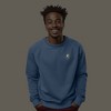 Dalix Lightning (Glow in the Dark) Embroidered Crewneck Fleece Sweatshirt Pullover Mens - 2 of 4