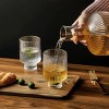 Slickblue Glass Bedside Carafe Set with Gold Rim - 59oz Water Carafe & 12.5oz Glass - 2 of 4