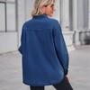Clearlove Women's Denim Button Down Shirt Lightweight Long Sleeve Top - 3 of 4