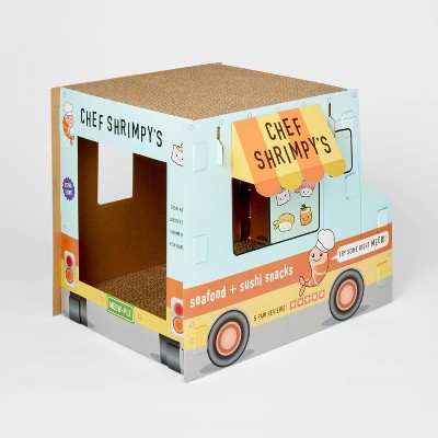 Chef Shrimpys Food Truck Novelty Cat Scratcher - 19.7&#34; - Boots &#38; Barkley&#8482;